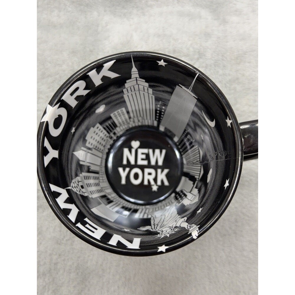 Jay Joshua New York City Skyline Cup Mug Black White Night NYC All Over Print